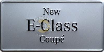 NewE-Class coupe plate