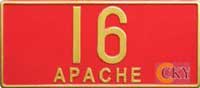 apache house number plate