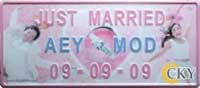 Photo wedding plate AEY & MOD