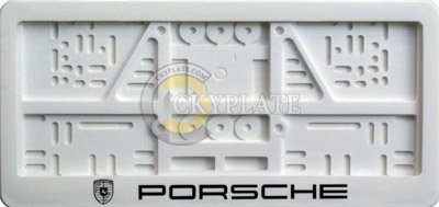PP Plastic license plate - white