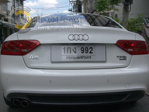Audi water resistance license plate frame