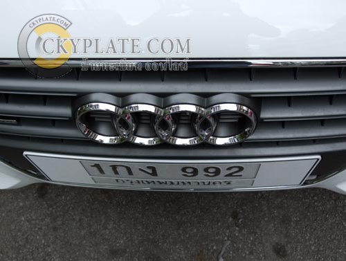 Audi waterproof license plate frame