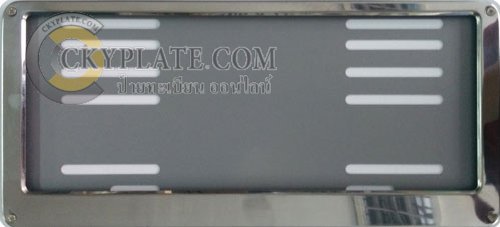 Stainless car license plate frame