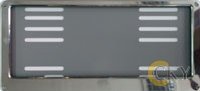 Stainless car license plate frame